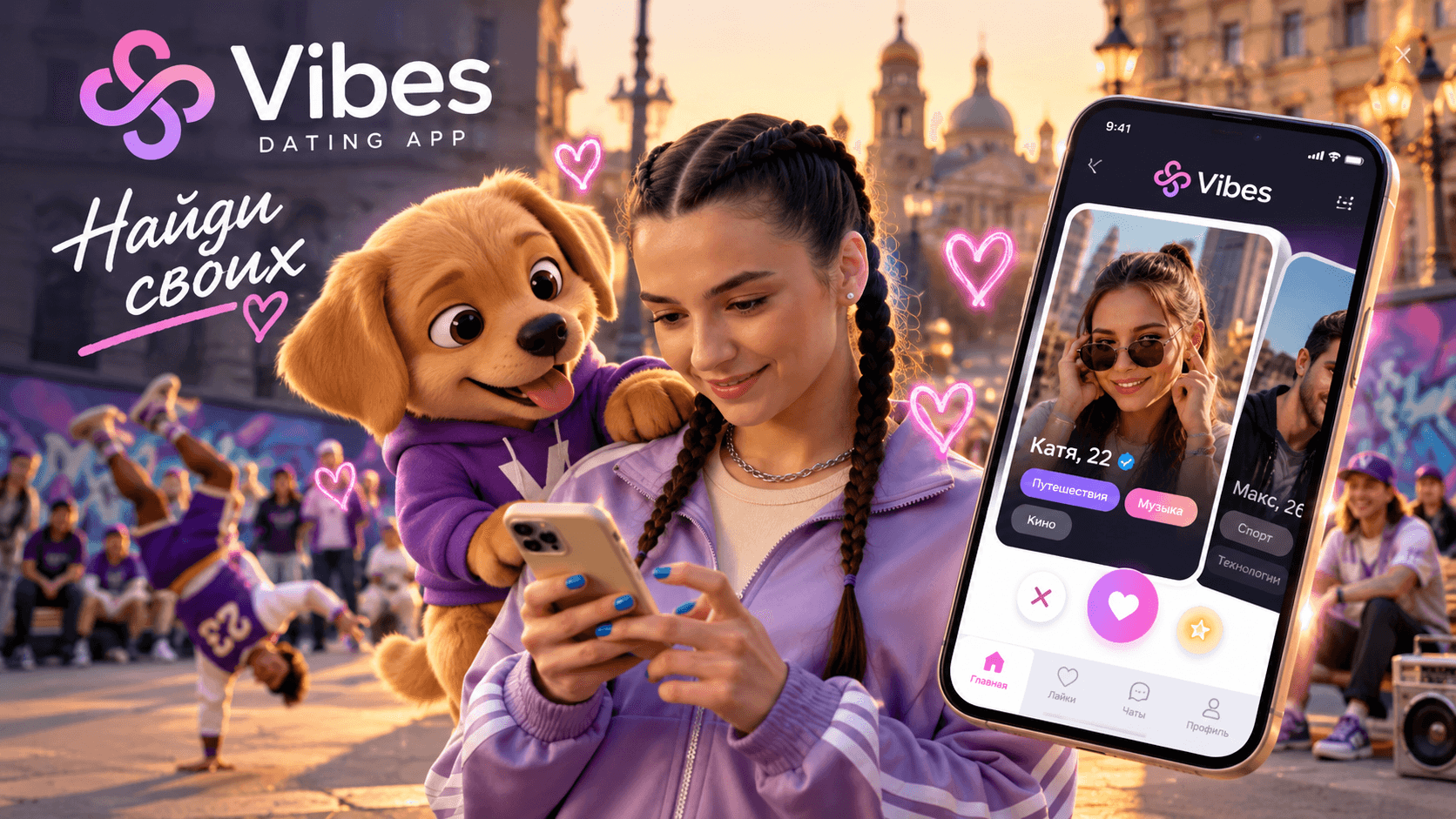 VIBES Приложение знакомств — Tech